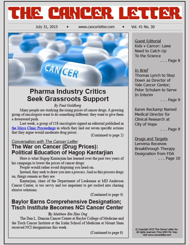 Issue 30 - The Cancer Letter