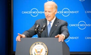 Biden Delivers Task Force Report—Five Moonshot Goals in Cancer