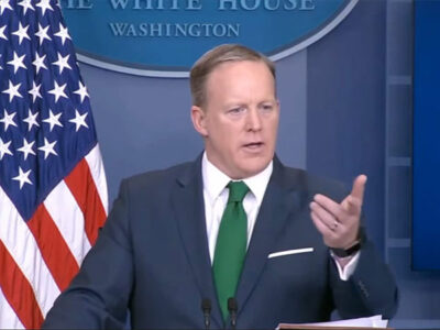 “Duplicity” at NIH? White House spokesman Sean Spicer says the cut isn’t really a cut