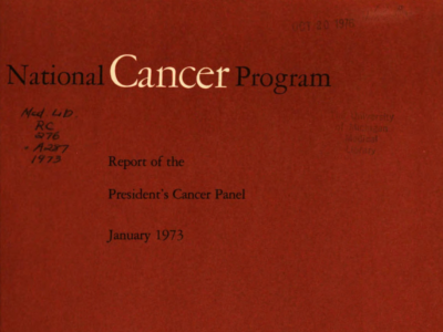 The President’s Cancer Panel: 50 years of charting policy