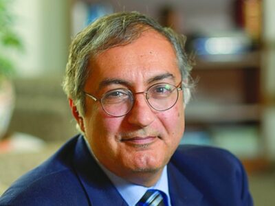 Wafik El-Deiry took an extra suitcase on vacation—for the books on his 2023 reading list