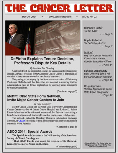 Volume 40 | Issue 22 - May 30, 2014