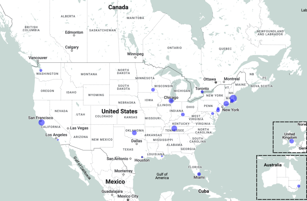 Map of the U.S.