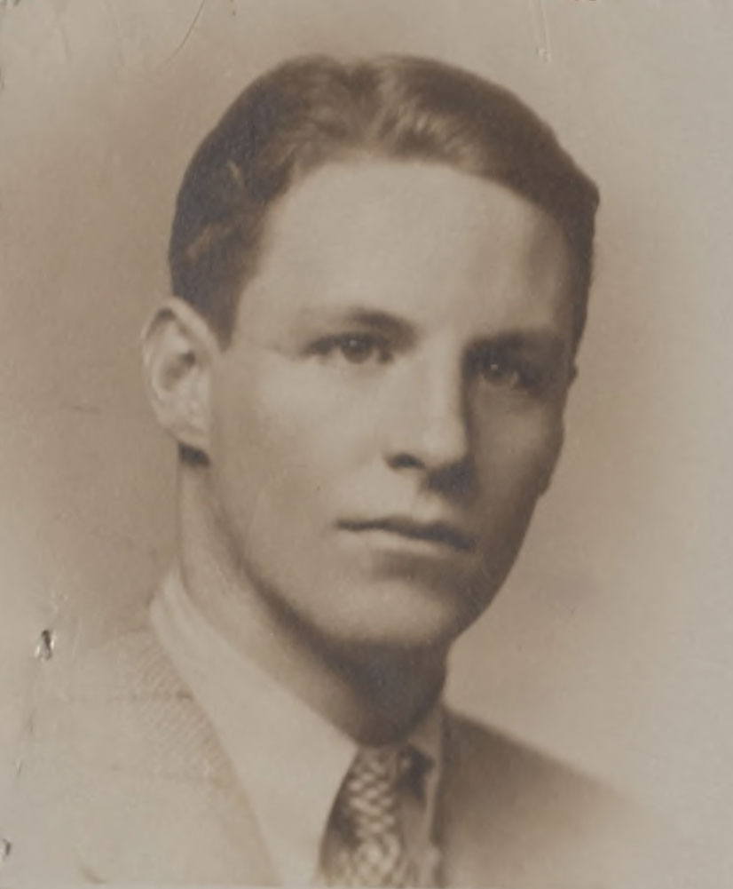 Archival image of Clarkson as a young man.