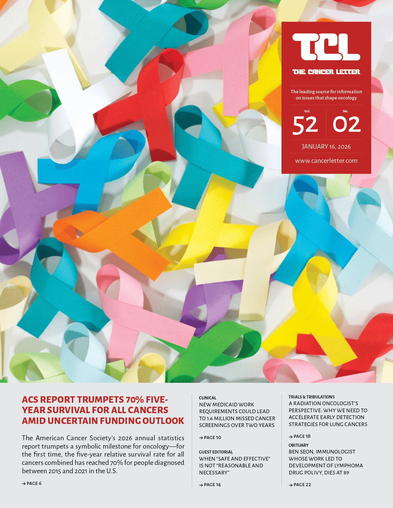 Issues Archive - The Cancer Letter