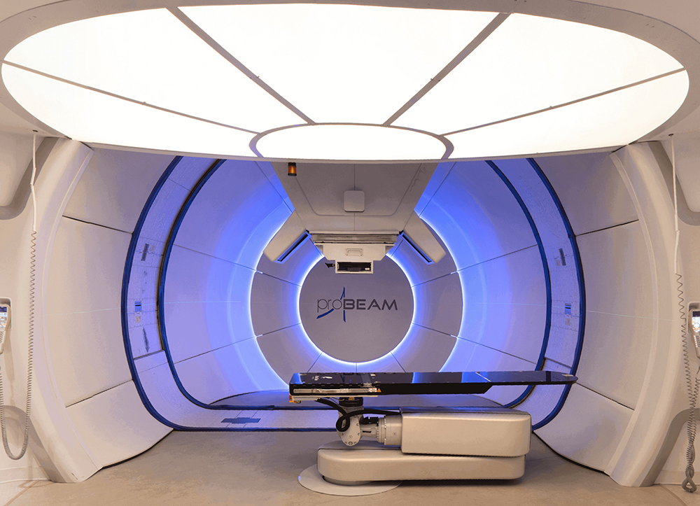 A ProBeam proton therapy system.