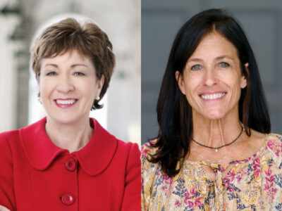 Sen. Susan Collins and patient advocate Jill Feldman are recognized with AACR Distinguished Service Awards